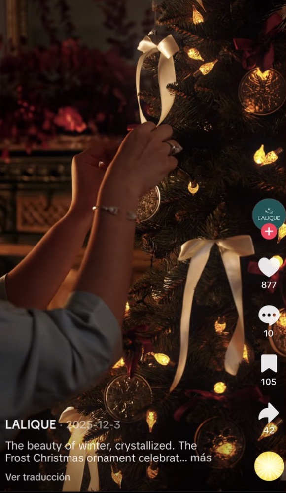Lalique Christmas campaign — photograph by Camila Moran