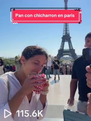 TikTok video with 115.6K views